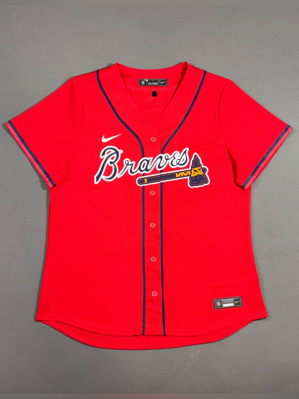 Women’s Nike Atlanta Braves MLB Jersey Red Size LARGE